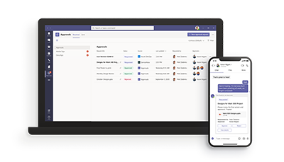 Approvals app in Microsoft Teams