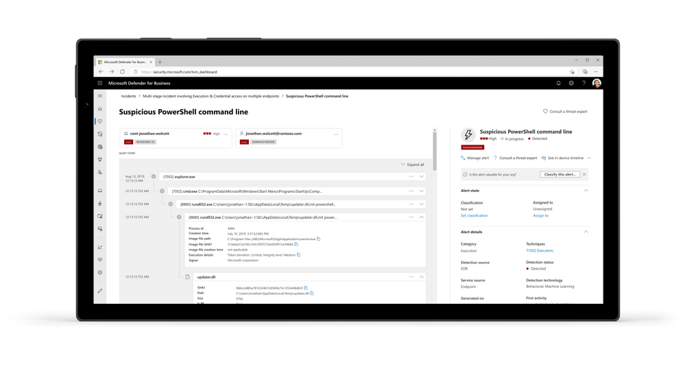 Ednpoint Detection and Response Dashboard